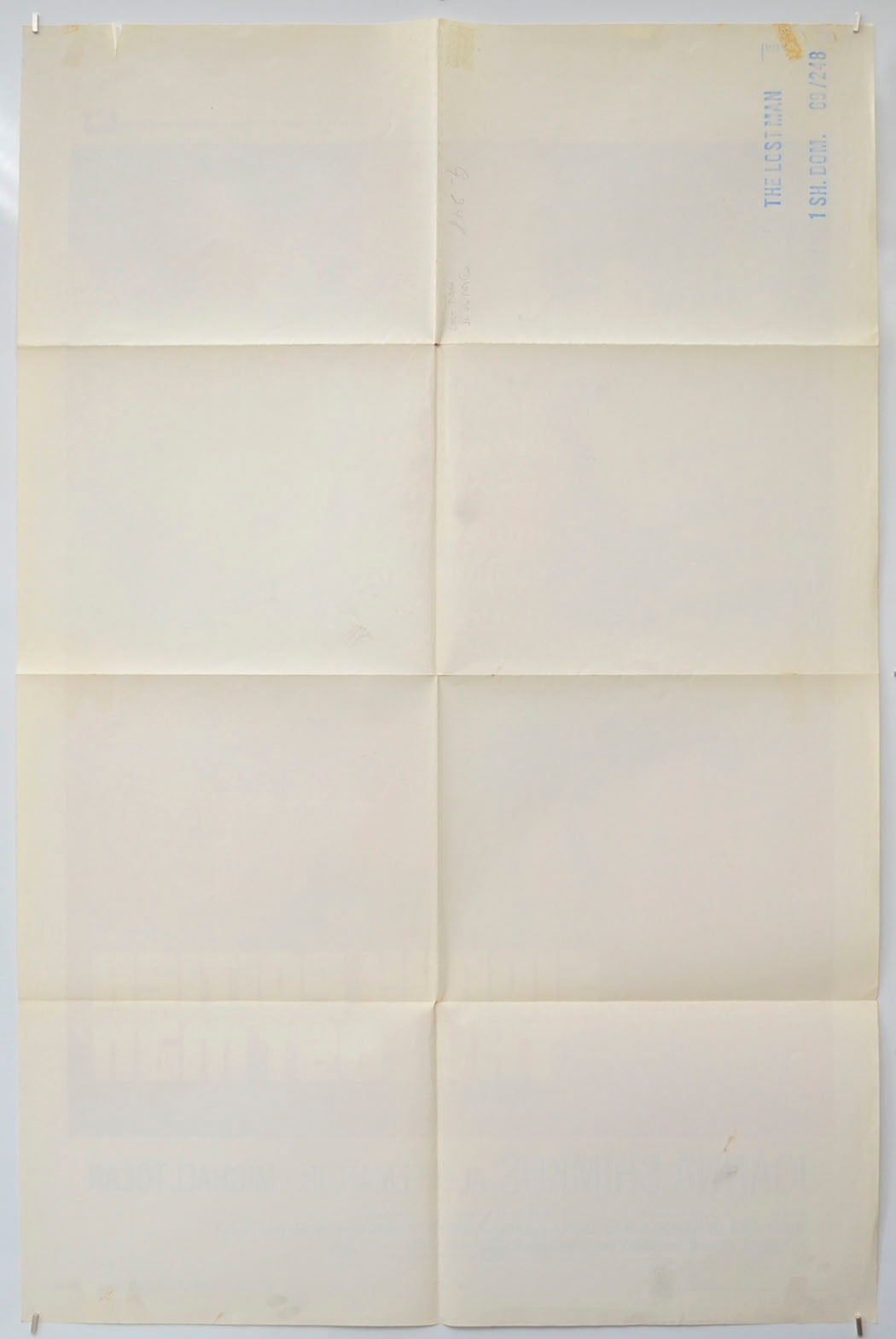 THE LOST MAN (Back) Cinema One Sheet Movie Poster