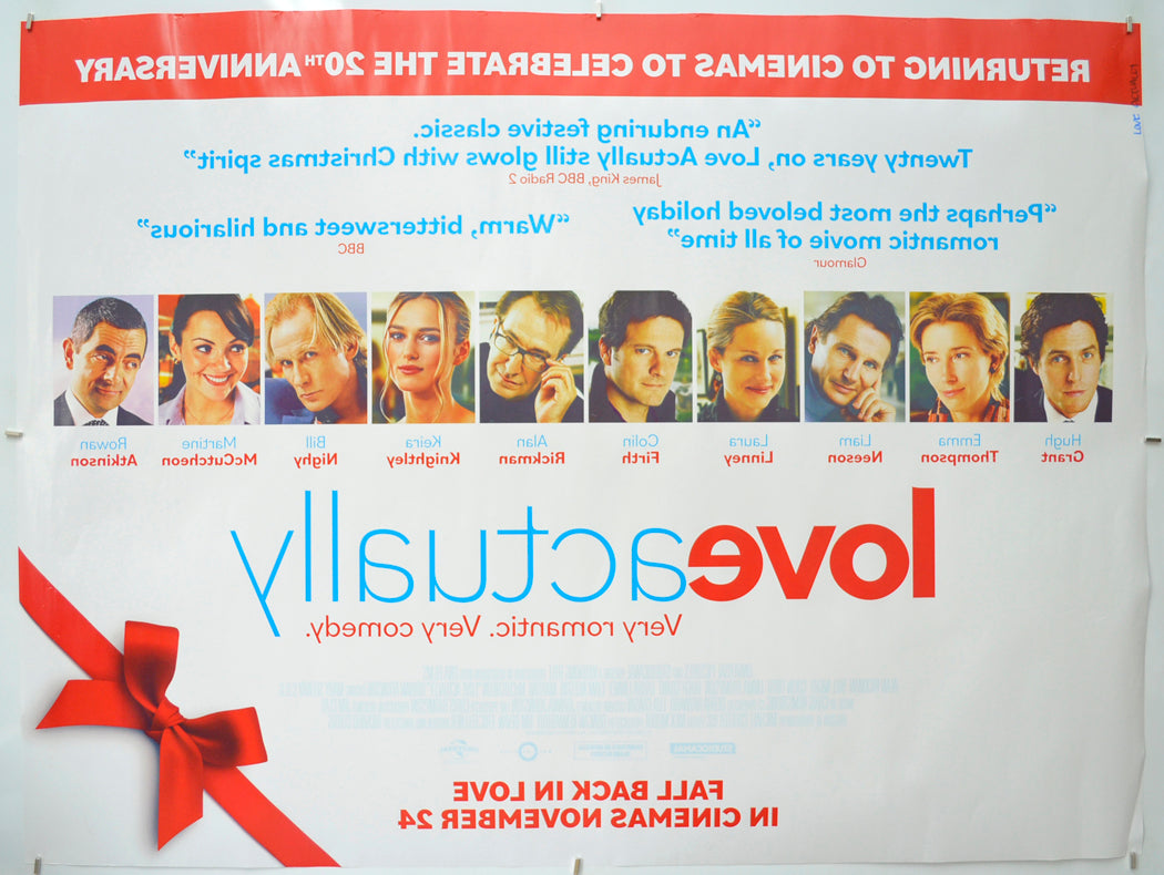 LOVE ACTUALLY (Back) Cinema Quad Movie Poster