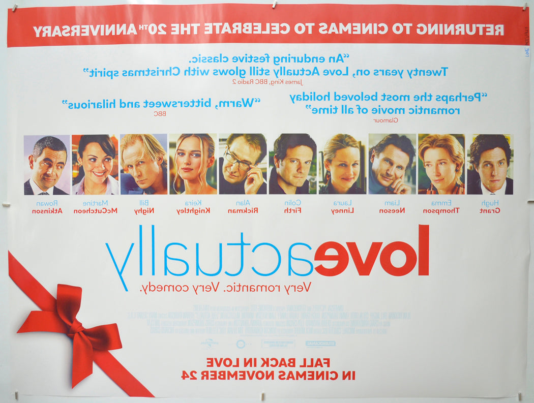 LOVE ACTUALLY (Back) Cinema Quad Movie Poster