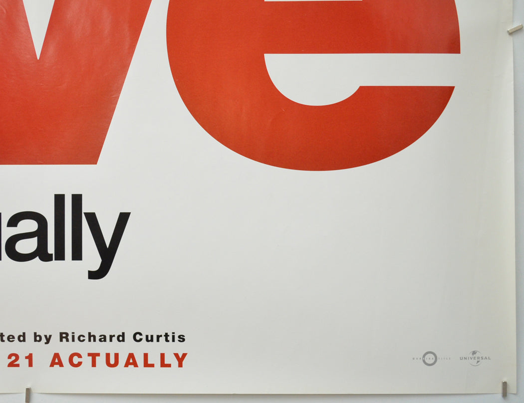 LOVE ACTUALLY (Bottom Right) Cinema Quad Movie Poster