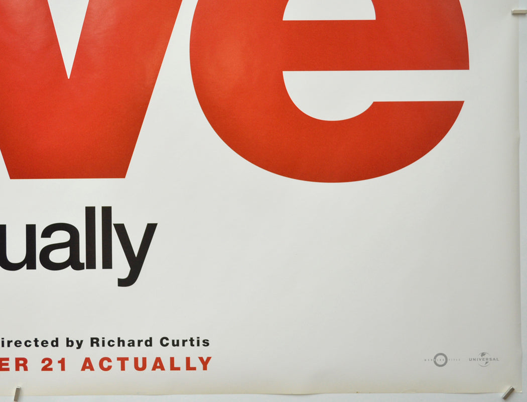 LOVE ACTUALLY (Bottom Right) Cinema Quad Movie Poster