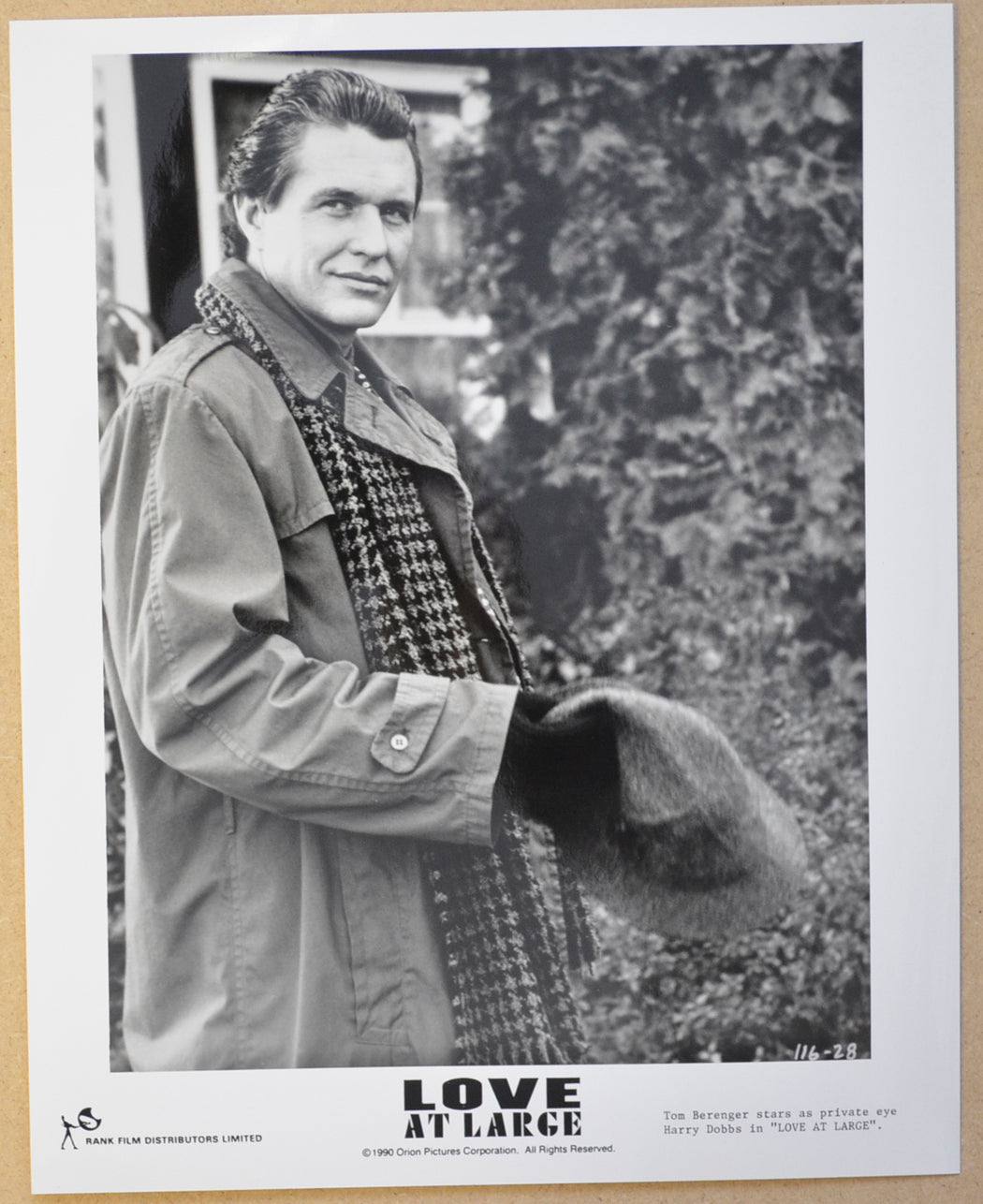 LOVE AT LARGE (Still 4) Cinema Black and White Press Stills