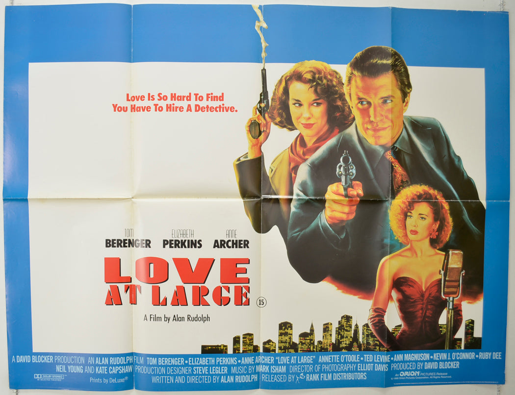 Love At Large Original Quad Poster - Film Poster - Movie Poster