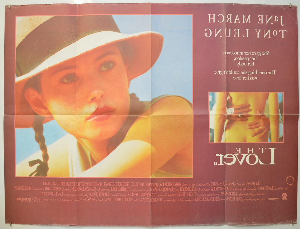 THE LOVER (Back) Cinema Quad Movie Poster