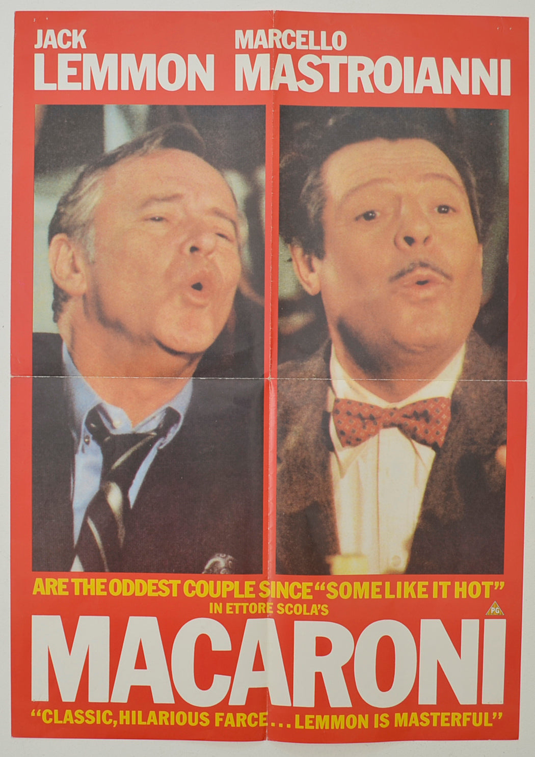 Macaroni (a.k.a. Maccheroni) Original British Mini Poster - Film Poster - Movie Poster