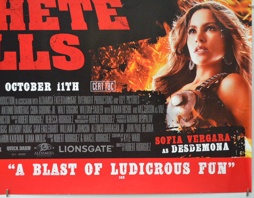 MACHETE KILLS (Bottom Right) Cinema Quad Movie Poster