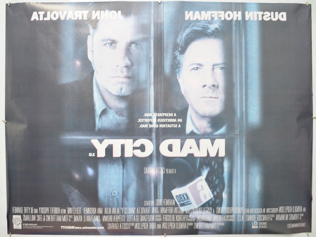 MAD CITY (Back) Cinema Quad Movie Poster