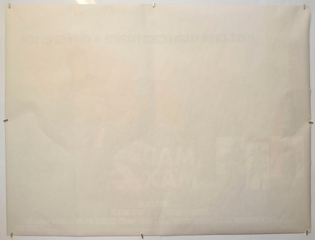 MAD MAX 2 (Back) Cinema Quad Movie Poster
