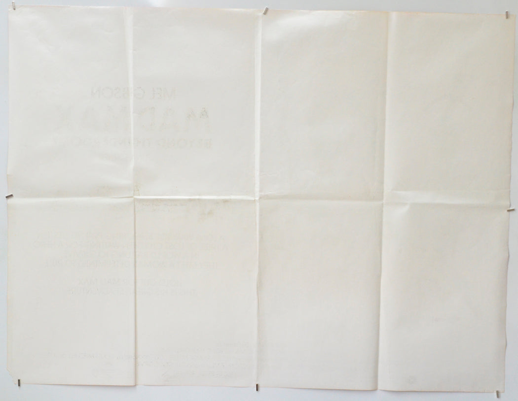 Mad Max : Beyond Thunderdome (Back) Cinema Quad Movie Poster