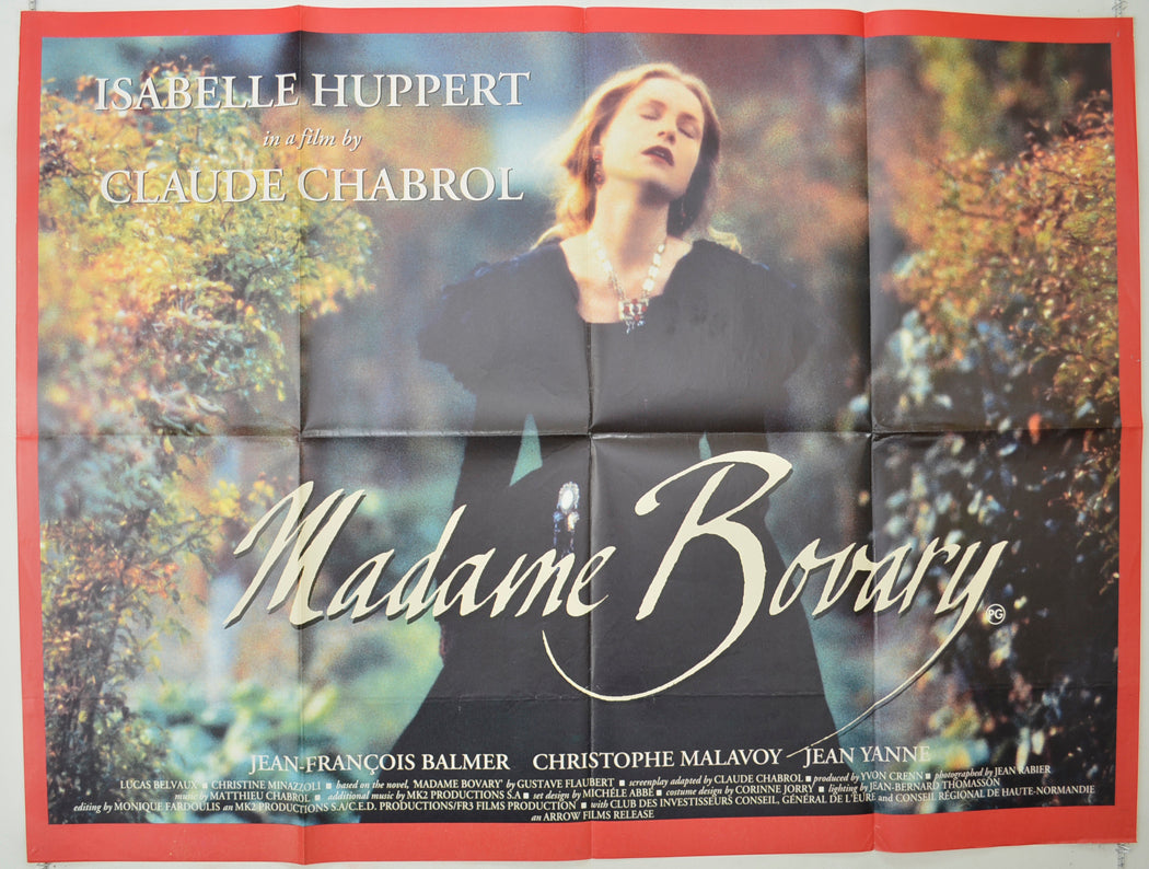 Madame Bovary Original Quad Poster - Film Poster - Movie Poster