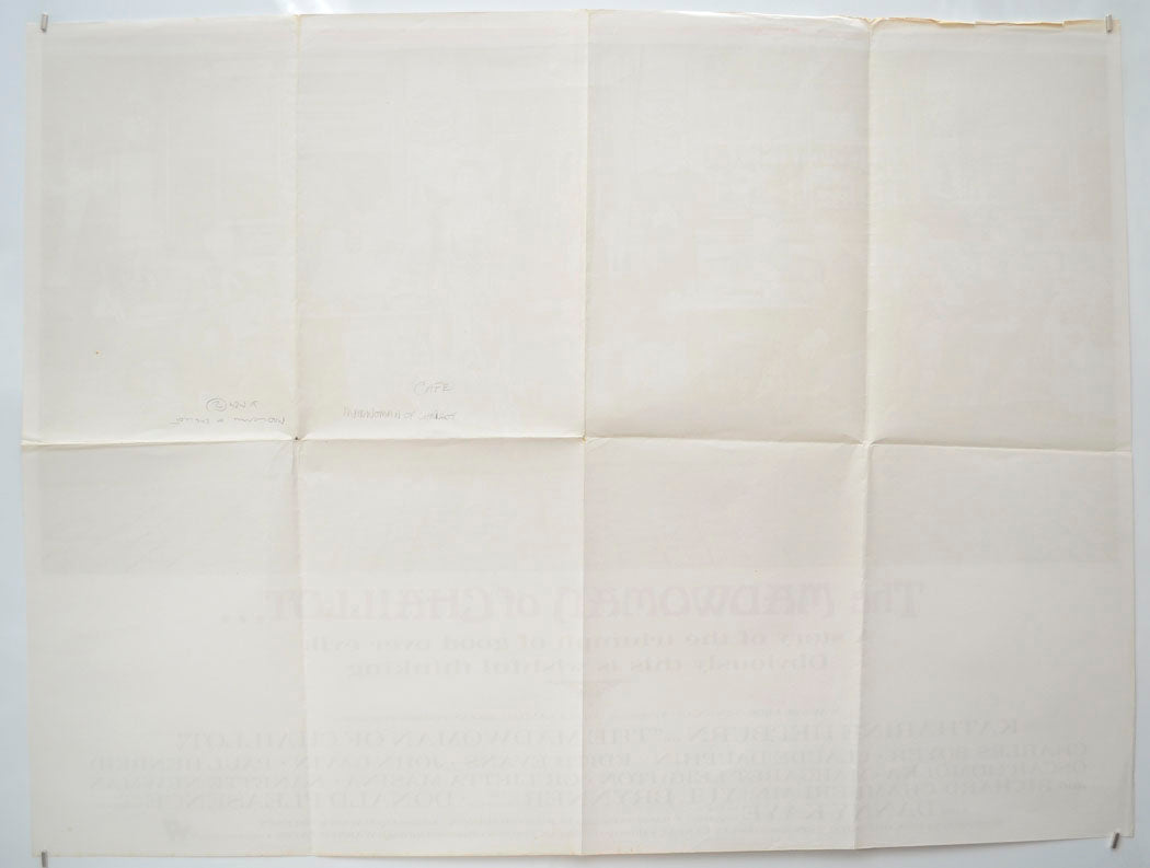 THE MADWOMAN OF CHAILLOT (Back) Cinema Quad Movie Poster