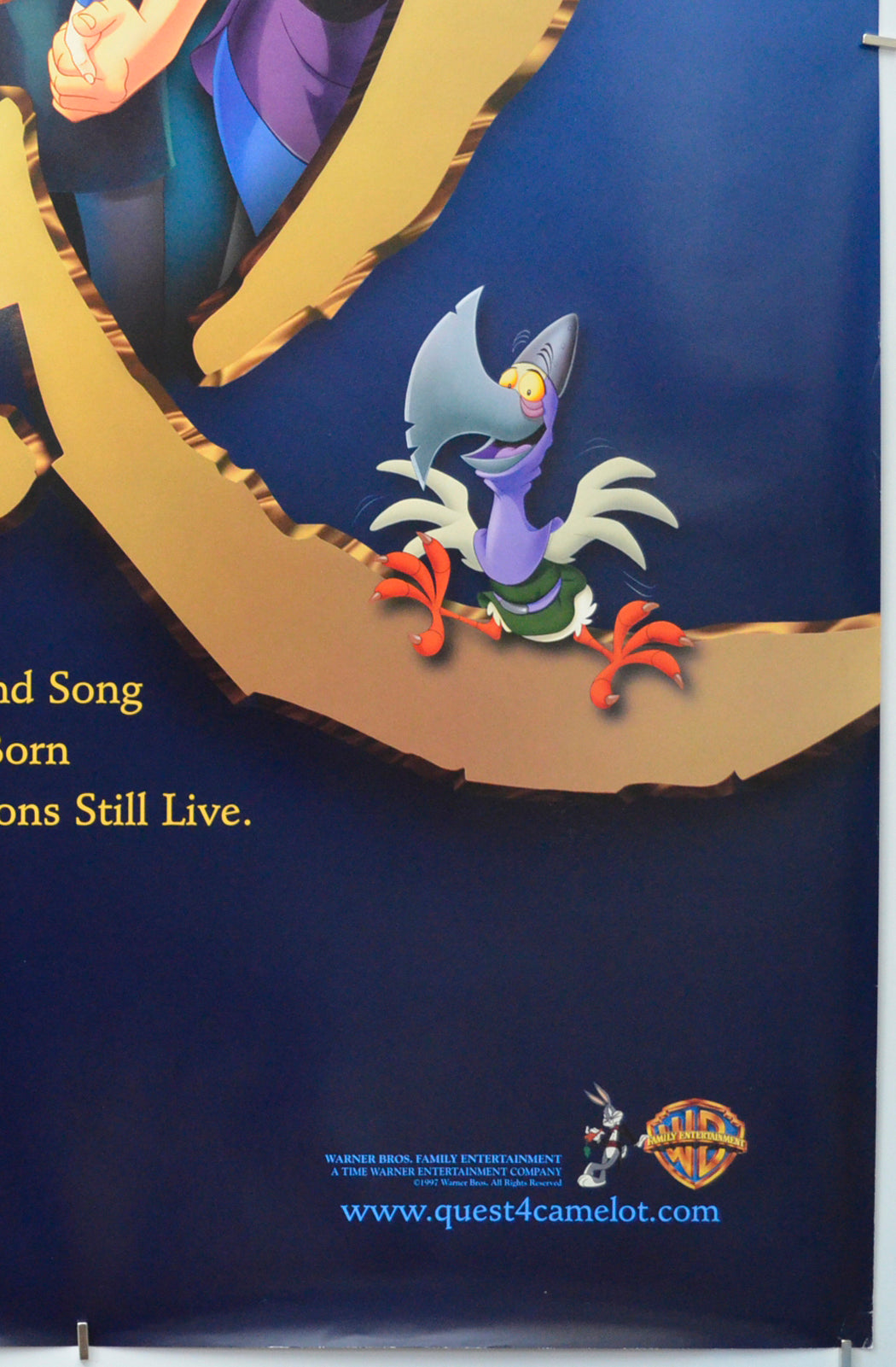 THE MAGIC SWORD QUEST FOR CAMELOT (Bottom Right) Cinema One Sheet Movie Poster