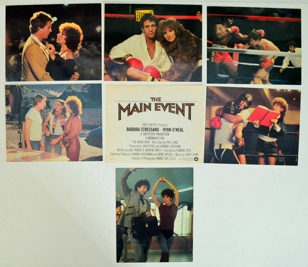 The Main Event 7 Original Lobby Cards / Colour F.O.H. Stills + Title Card