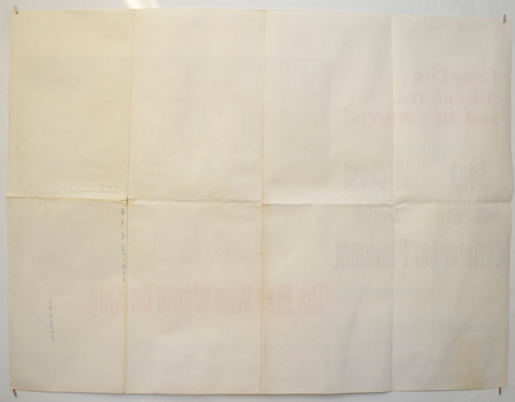 THE MAN WHO WOULD BE KING (Back) Cinema Quad Movie Poster