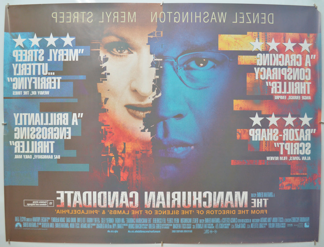 THE MANCHURIAN CANDIDATE (Back) Cinema Quad Movie Poster