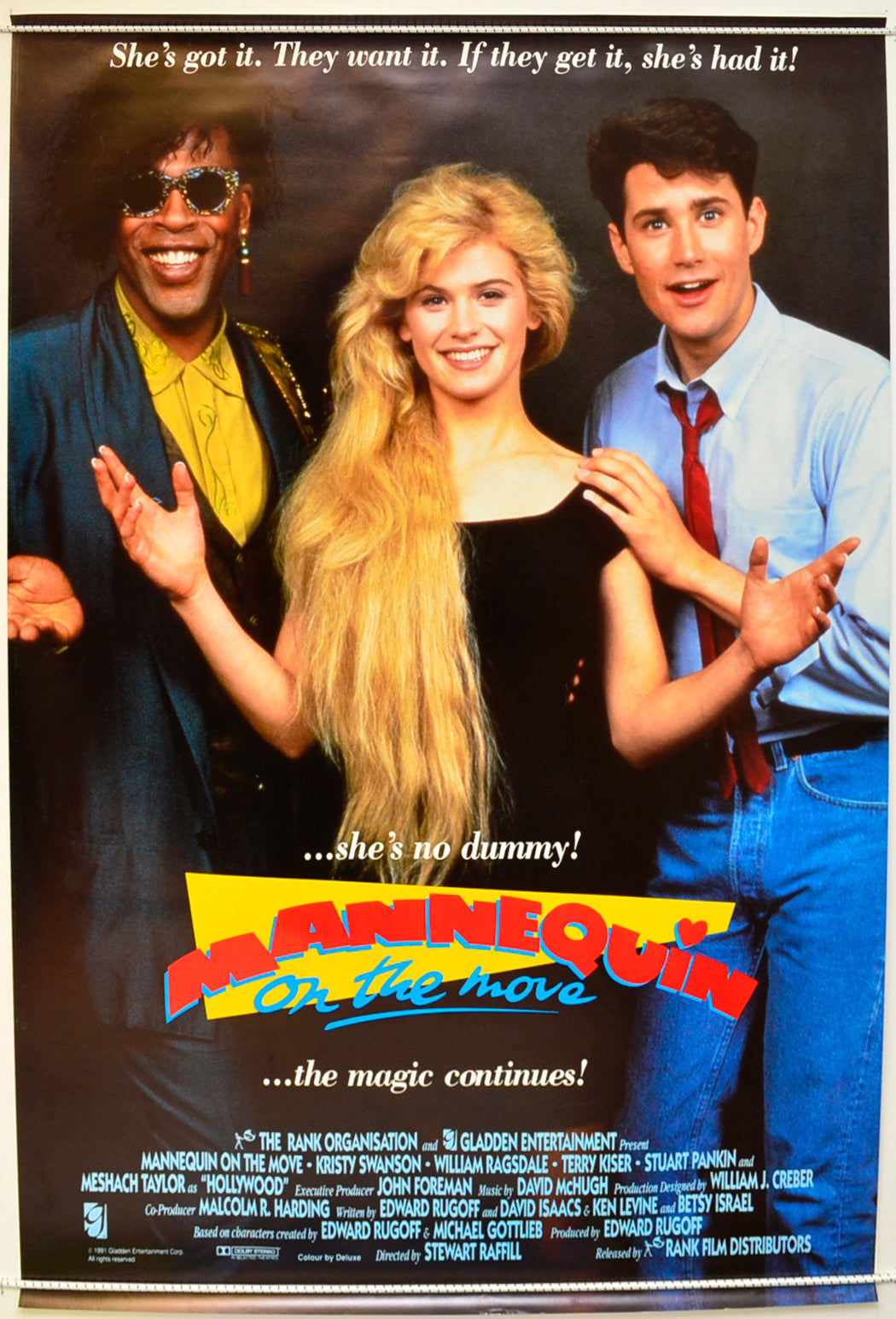 Mannequin On The Move Original One Sheet Poster - Film Poster - Movie Poster