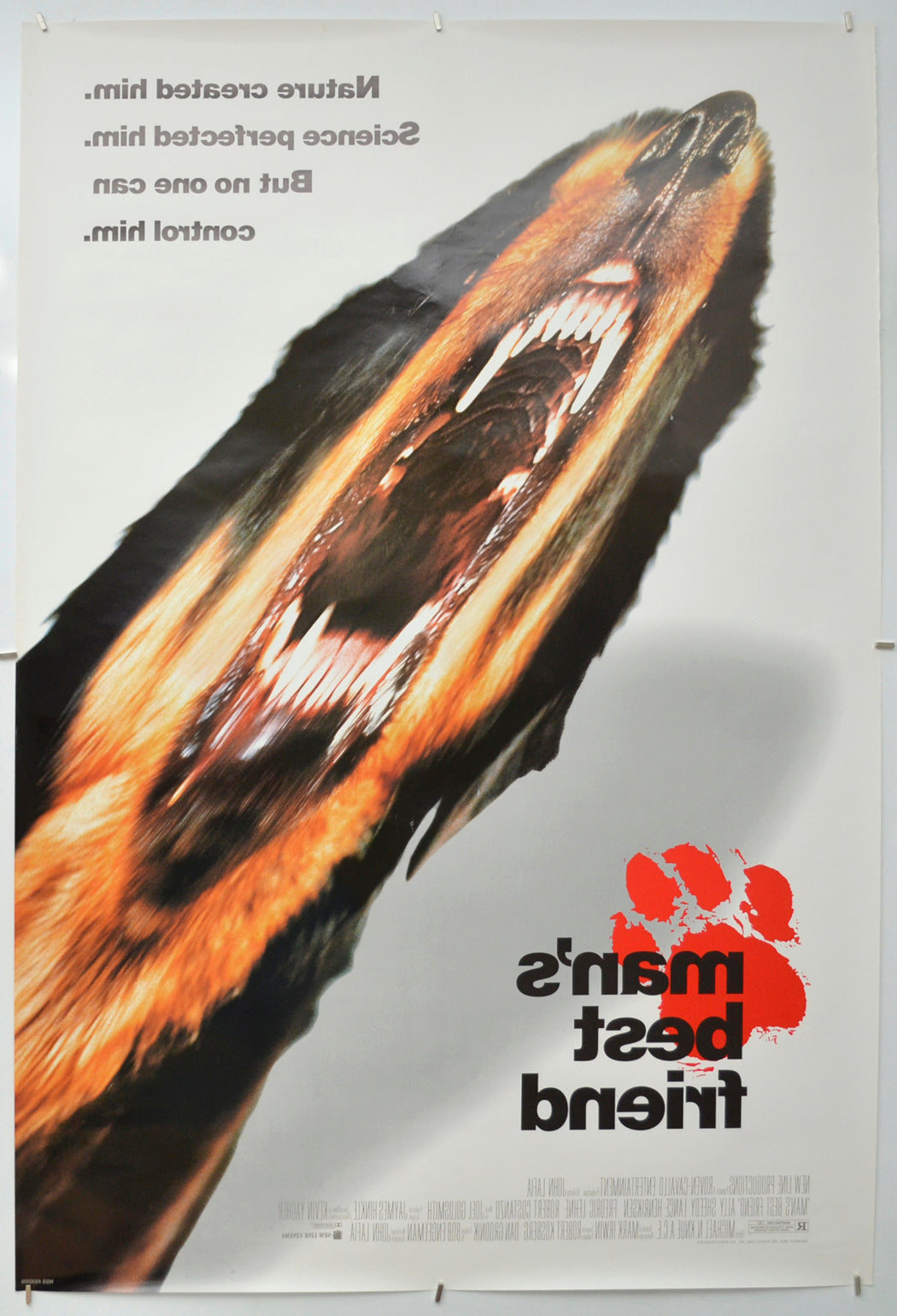 MAN’S BEST FRIEND (Back) Cinema One Sheet Movie Poster