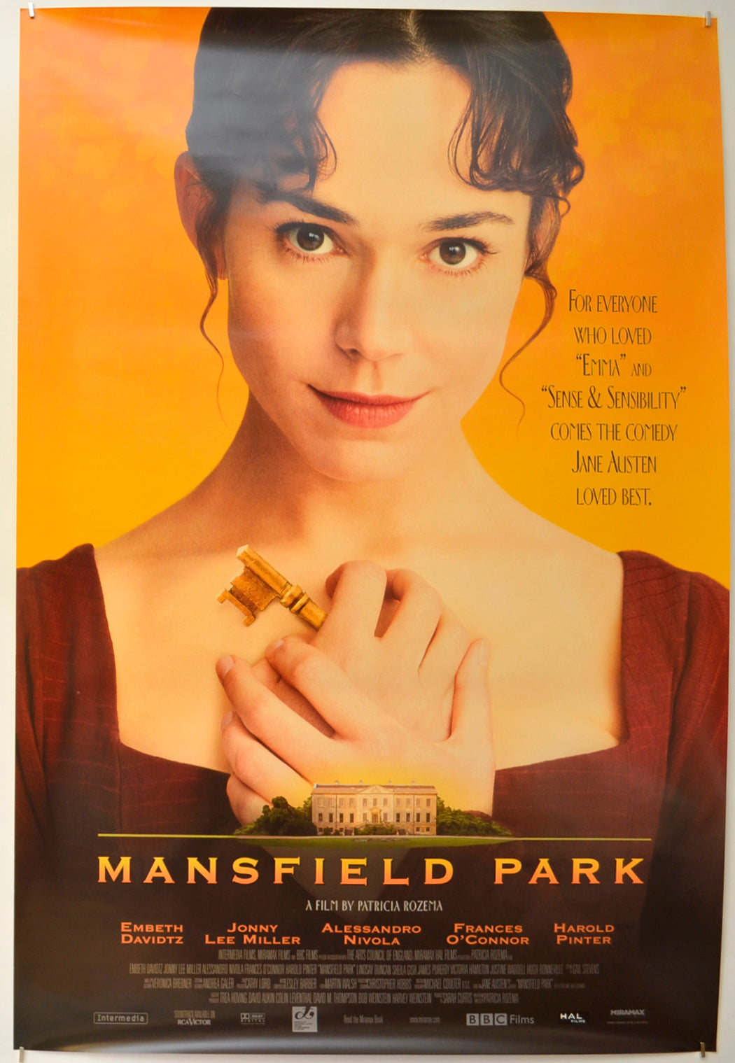 Mansfield Park Original One Sheet Poster - Film Poster - Movie Poster
