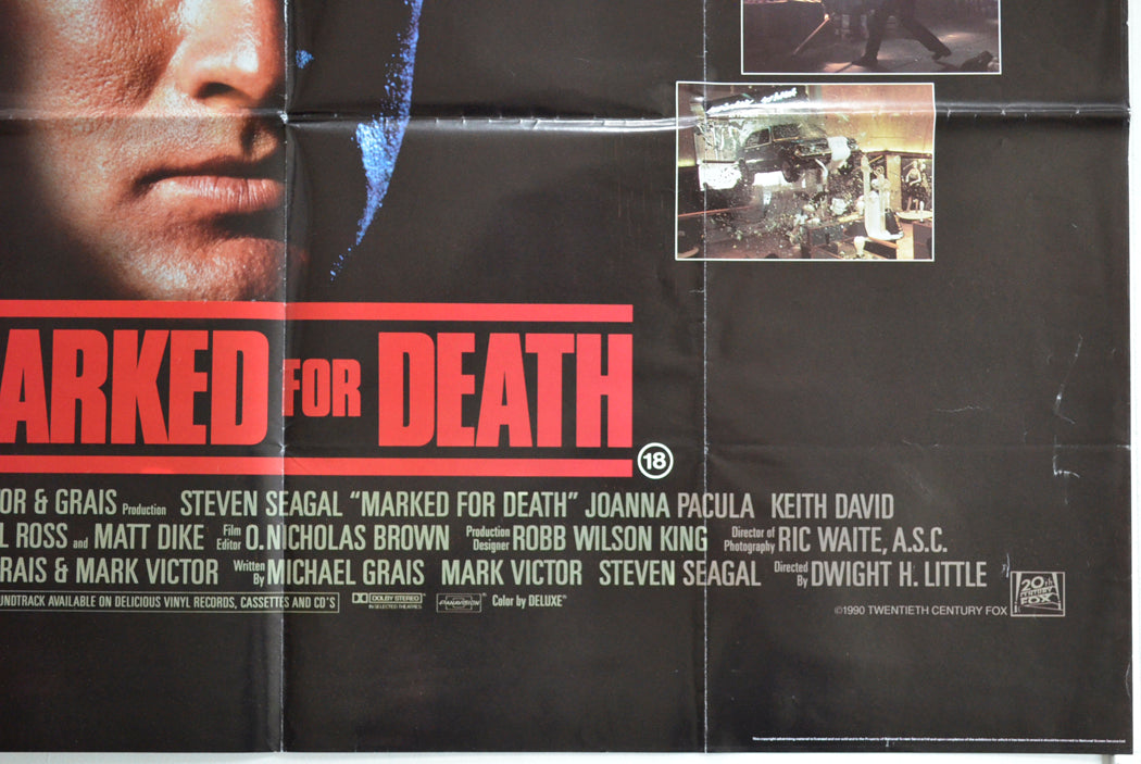 MARKED FOR DEATH (Bottom Right) Cinema Quad Movie Poster
