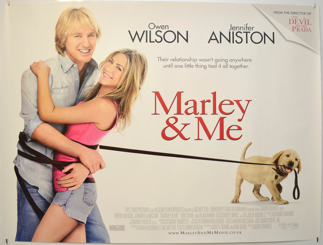 Marley And Me Original Quad Poster - Film Poster - Movie Poster