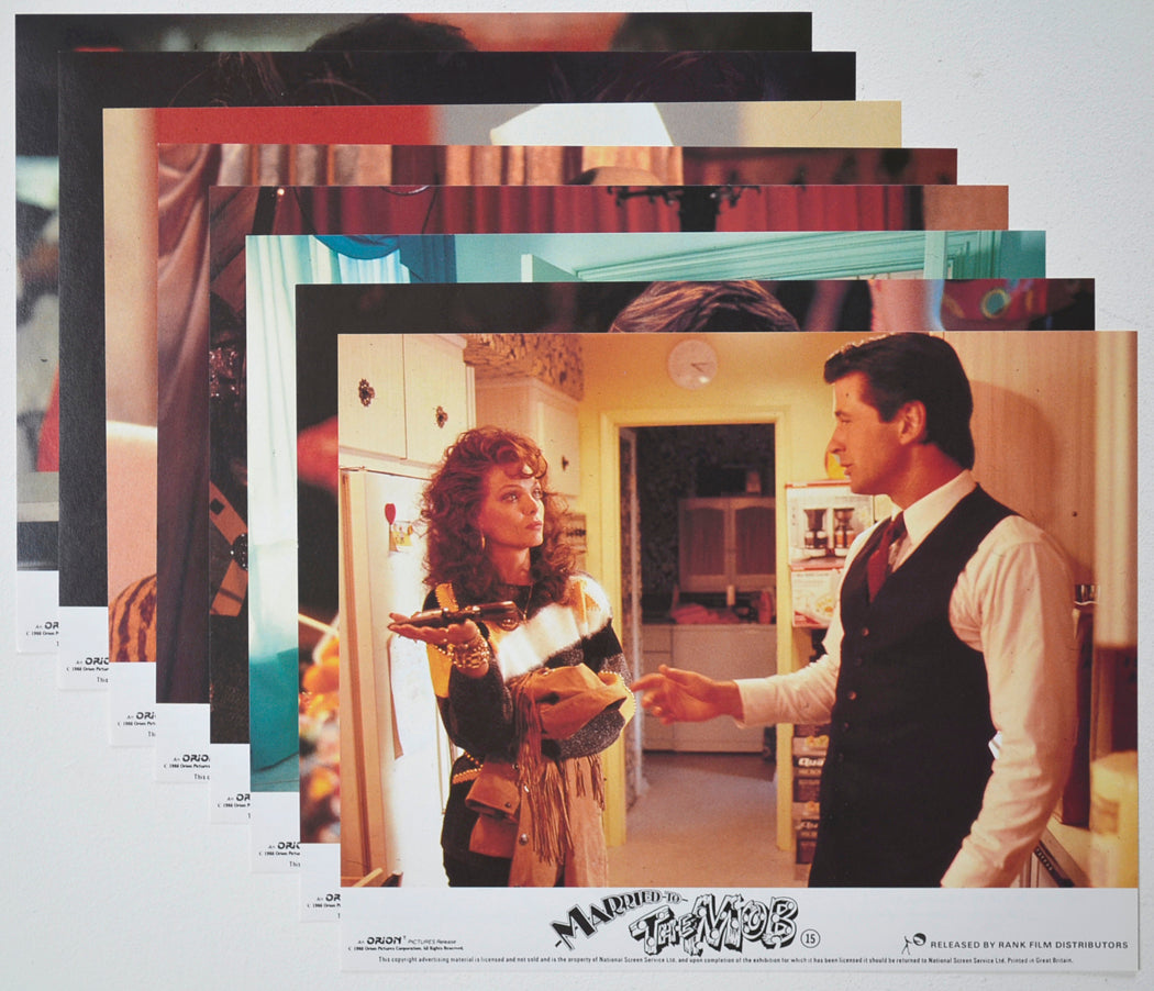 MARRIED TO THE MOB (Full View) Cinema Set of Colour FOH Stills / Lobby Cards