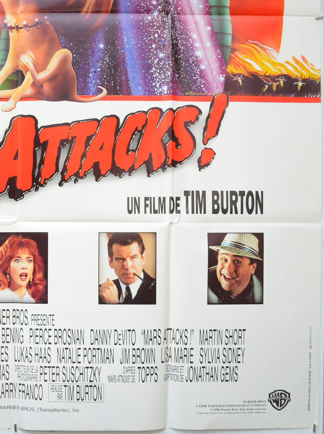 MARS ATTACKS (Bottom Right) Cinema French Grande Movie Poster