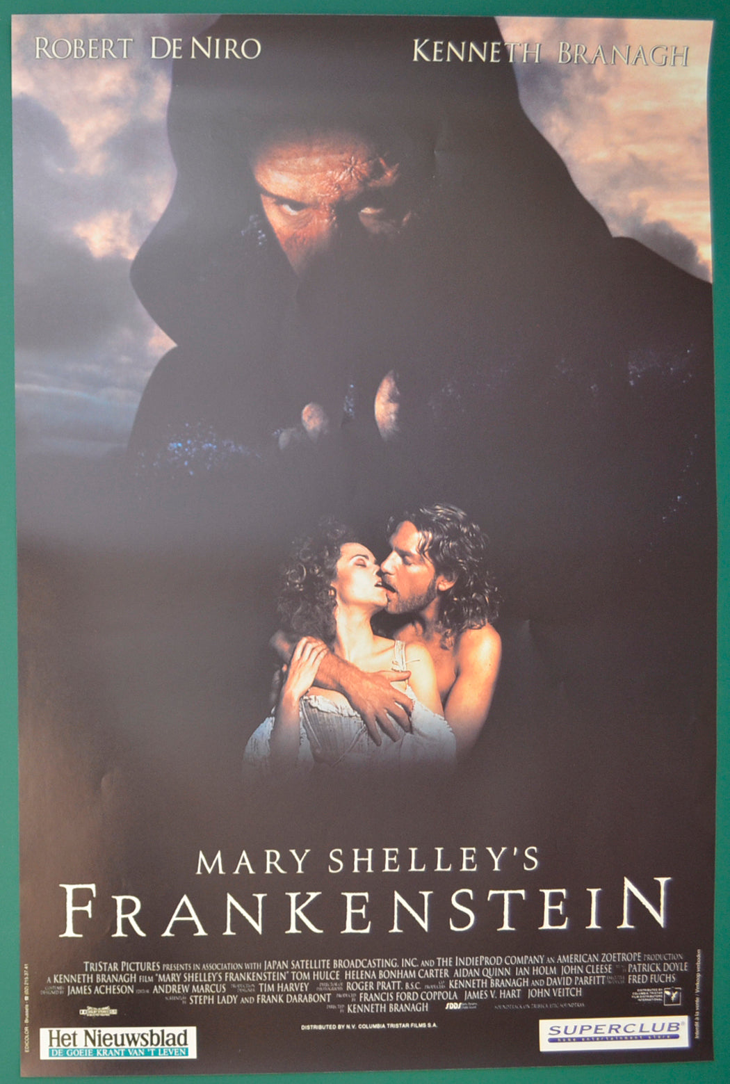 Mary Shelley's Frankenstein Original Belgian Poster - Film Poster - Movie Poster