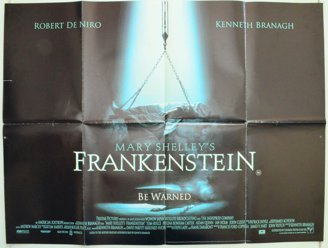 Mary Shelley's Frankenstein Original British Quad Poster - Film Poster - Movie Poster
