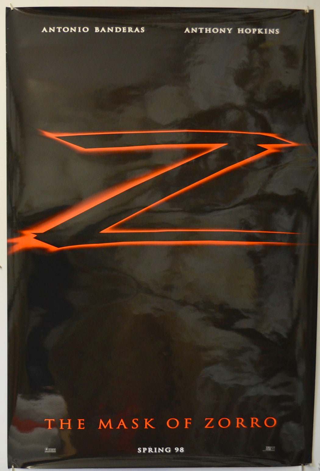 The Mask Of Zorro (Z Teaser / Advance Version) Original One Sheet Poster - Film Poster - Movie Poster