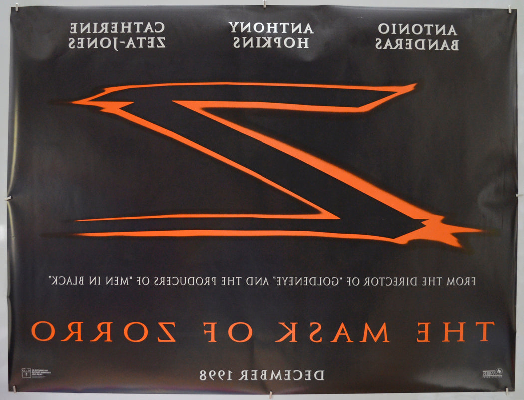 THE MASK OF ZORRO (Back) Cinema Quad Movie Poster