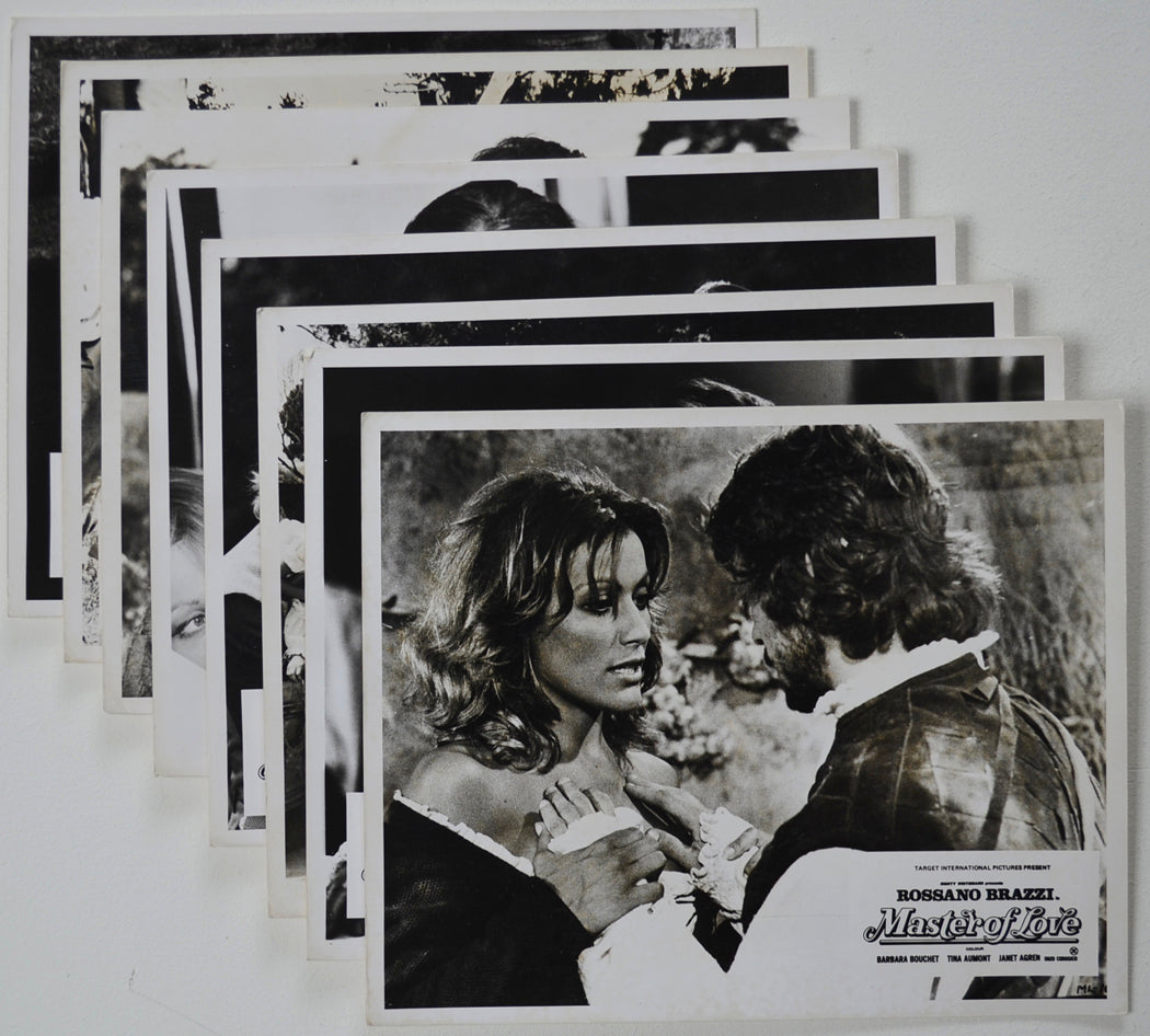 Master Of Love (a.k.a. Racconti proibiti... di niente vestiti) Set of 8 Original Front Of House Stills / 8x10 Lobby Cards
