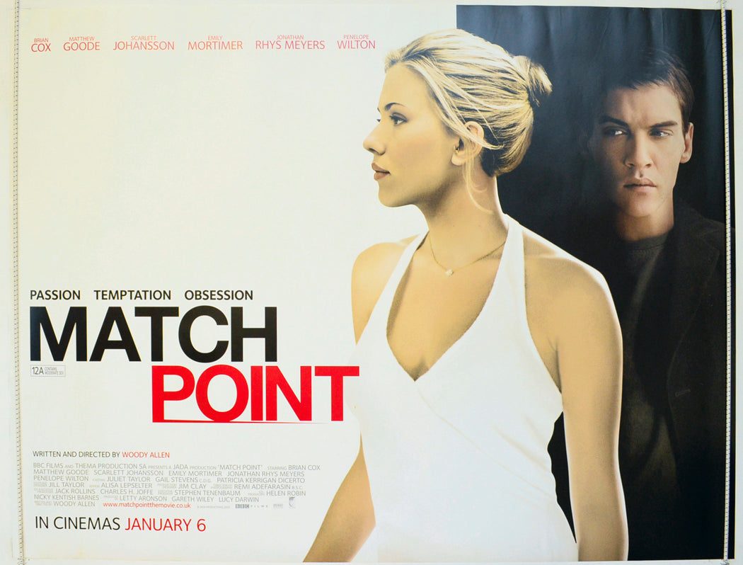 Match Point Original British Quad Poster - Film Poster - Movie Poster