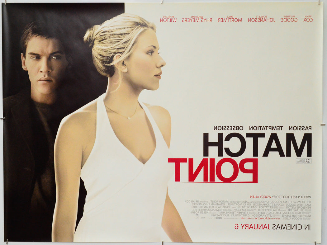 Match Point (Back) Cinema Quad Movie Poster