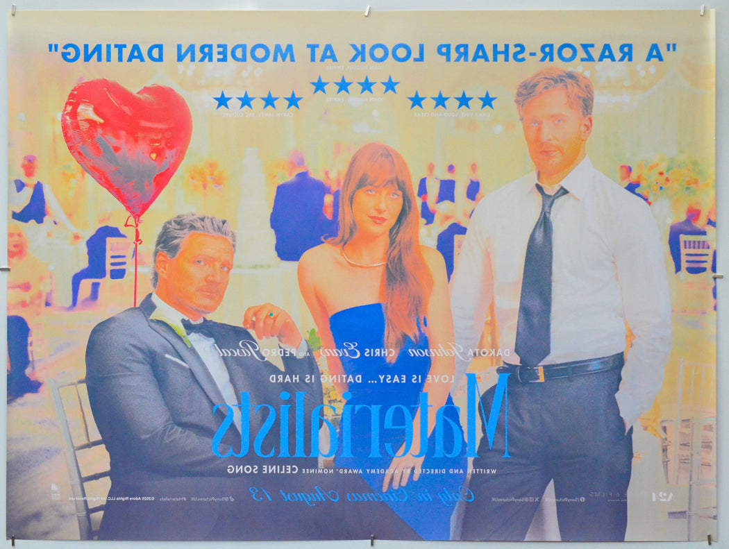 Materialists (Back) Cinema Quad Movie Poster