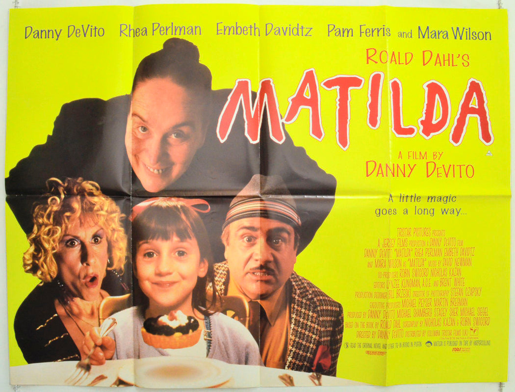 Matilda Original British Quad Poster - Film Poster - Movie Poster