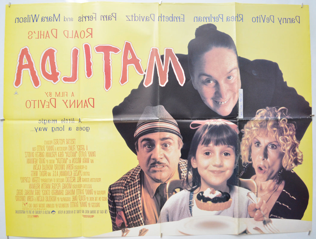 MATILDA (Back) Cinema Quad Movie Poster