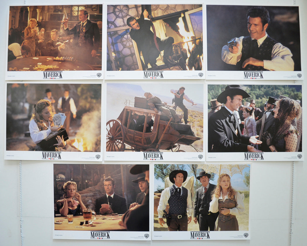 Maverick Set of 8 Original Cinema Lobby Cards