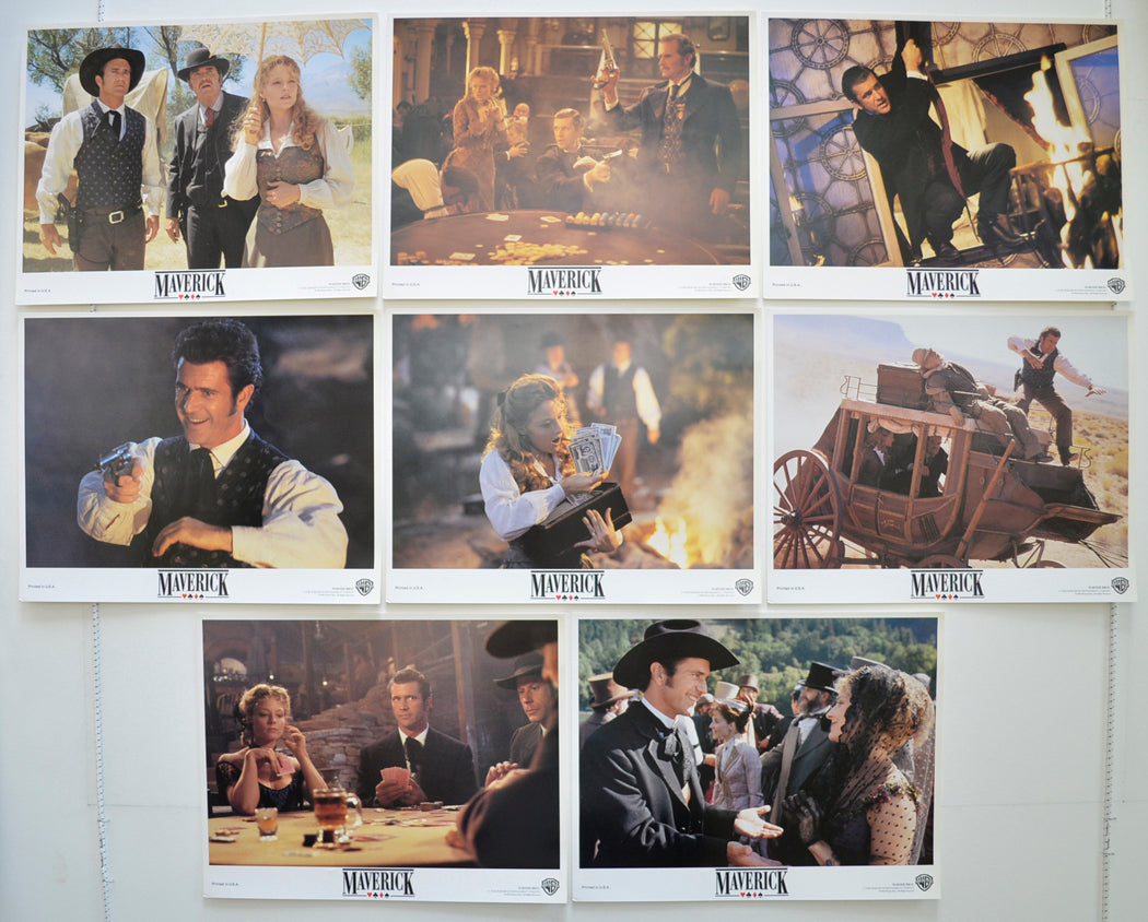 Maverick Set of 8 Original Cinema Lobby Cards