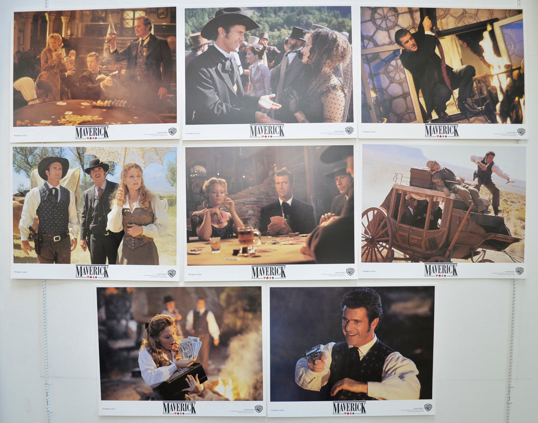 Maverick Set of 8 Original Cinema Lobby Cards