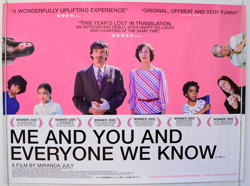Me And You And Everyone We Know (Pink Background Version) Original British Quad Poster - Film Poster - Movie Poster