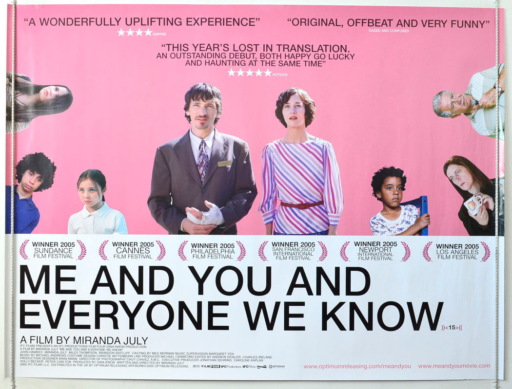 Me You And Everyone We Know (Pink Background Version) Original British Quad Poster - Movie Poster