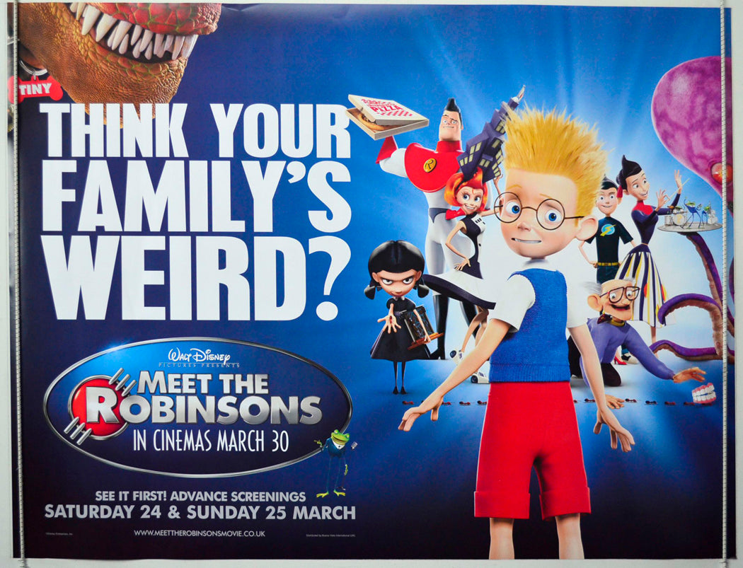 Meet The Robinsons (Teaser / Advance Version) Original British Quad Poster - Movie Poster