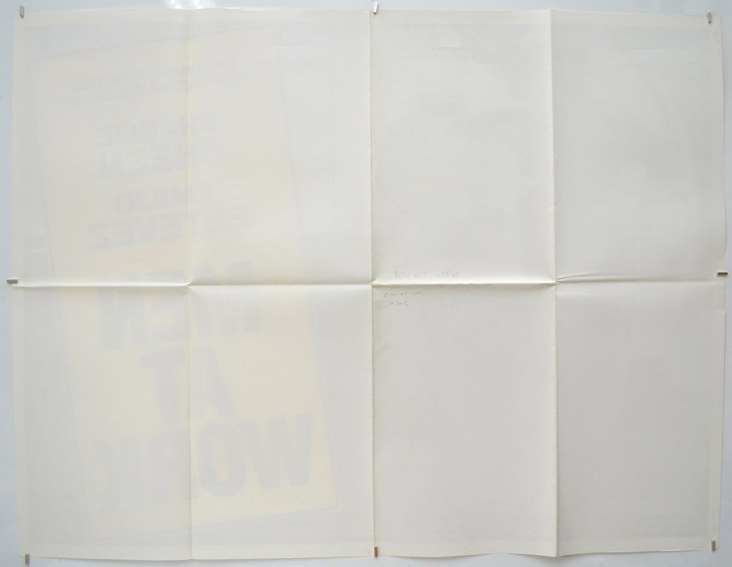 MEN AT WORK (Back) Cinema Quad Movie Poster