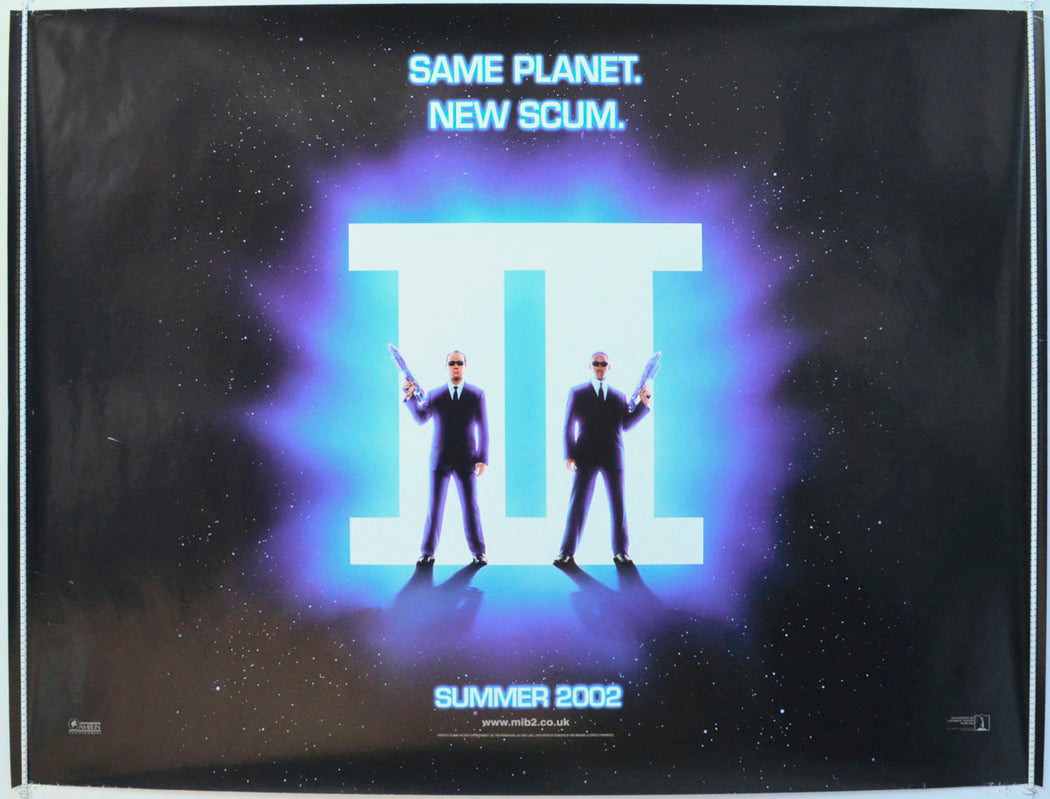 Men In Black II Original British Quad Poster - Film Poster - Movie Poster