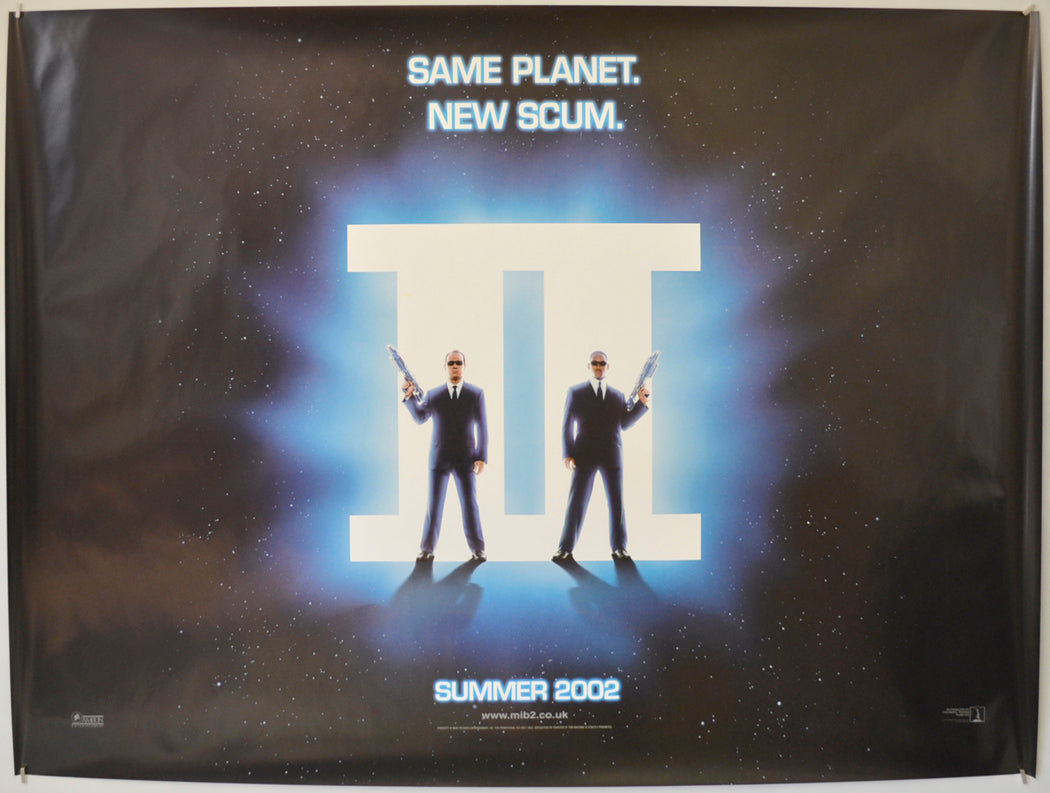 Men In Black II (Teaser / Advance Version) Original Quad Poster - Film Poster - Movie Poster