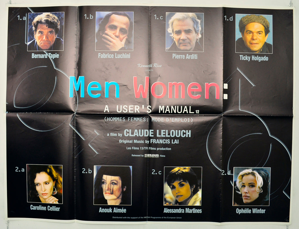 Men, Women, A User's Manual (a.k.a. Hommes, femmes : mode d'emploi) Original Quad Poster - Film Poster - Movie Poster