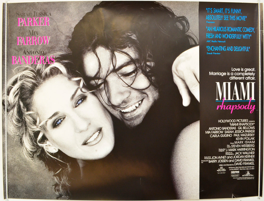 Miami Rhapsody Original British Quad Poster - Film Poster - Movie Poster