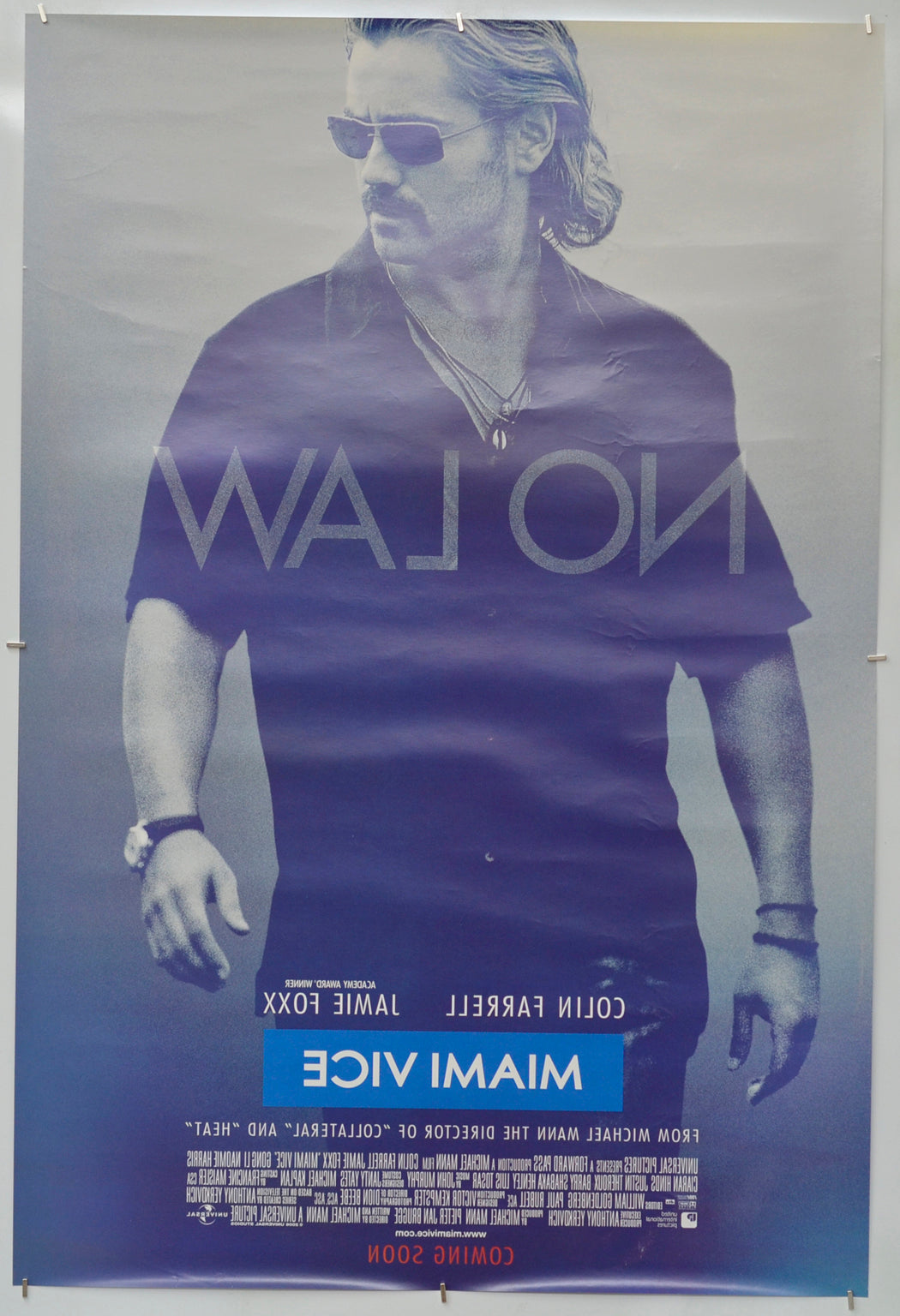 Miami Vice (Back) Cinema One Sheet Movie Poster