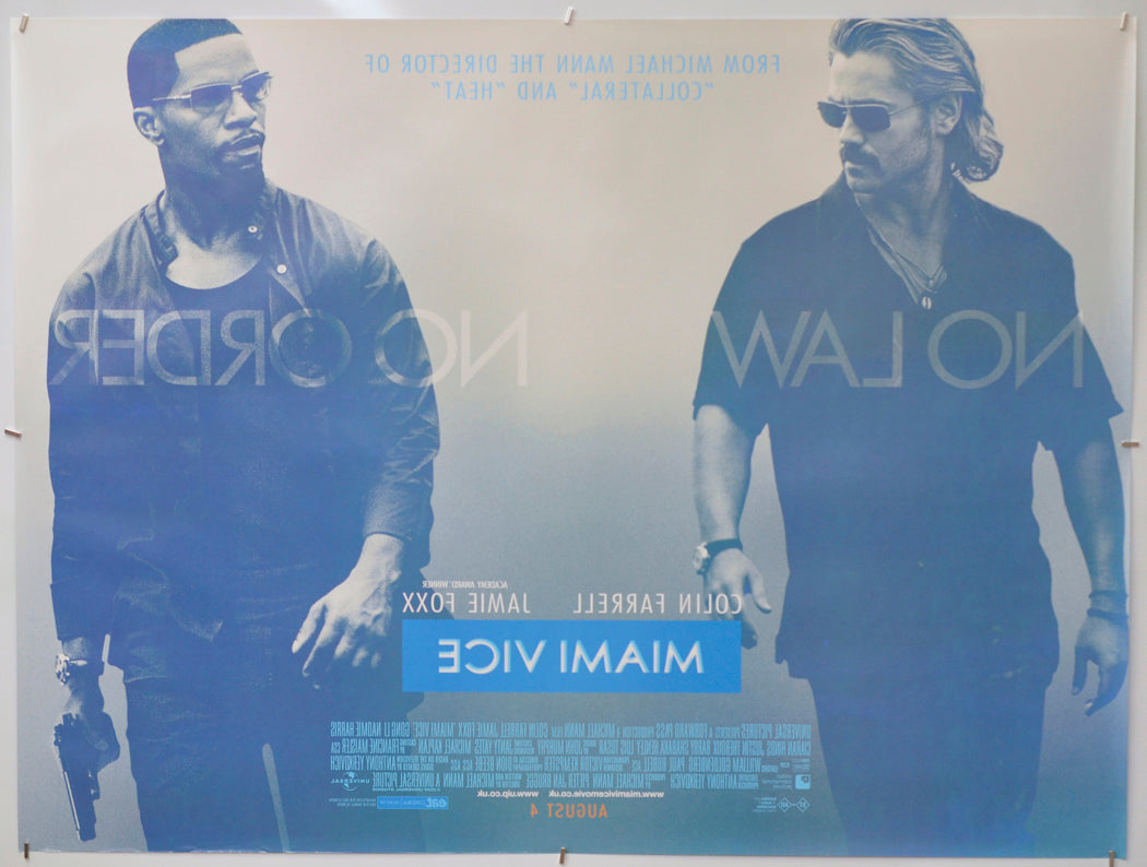 Miami Vice (Back) Cinema Quad Movie Poster