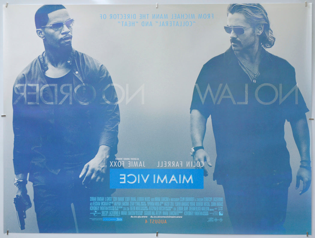 Miami Vice (Back) Cinema Quad Movie Poster